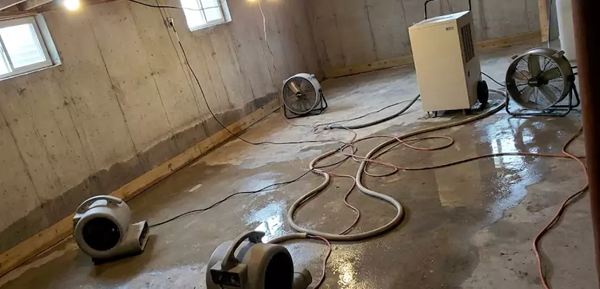 Large-Scale Water Damage Cleanup in Pine
